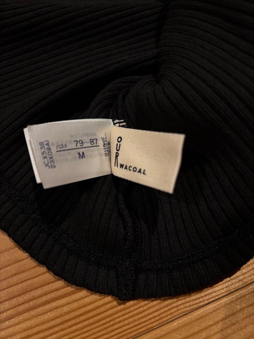 ＯＵＲ　ＷＡＣＯＡＬカップインバックオープンリブＴシャツ アウター（カップ付き）