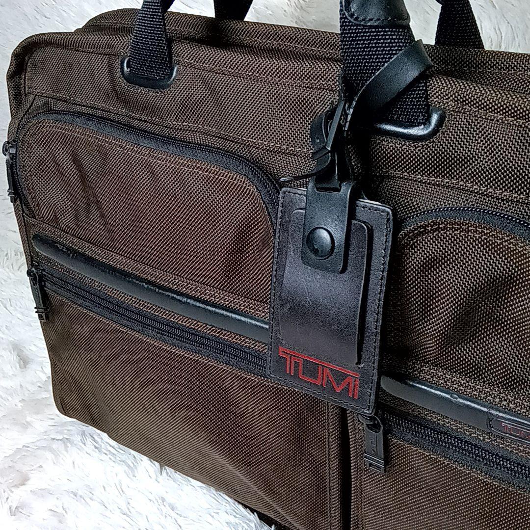 美品□TUMI ビジネスバッグ ブラウン