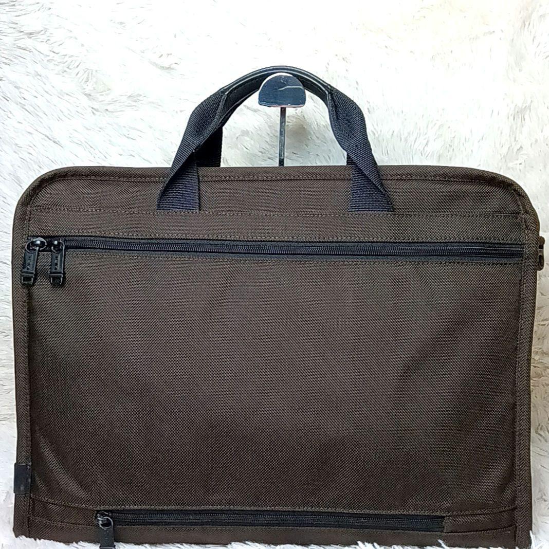 美品□TUMI ビジネスバッグ ブラウン
