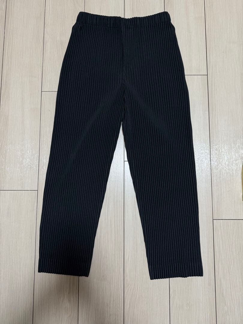 HOMME PLISSÉ プリーツ パンツ 黒HP31JF113 サイズ1S HOMME PLISSE ISSEY MIYAKE
