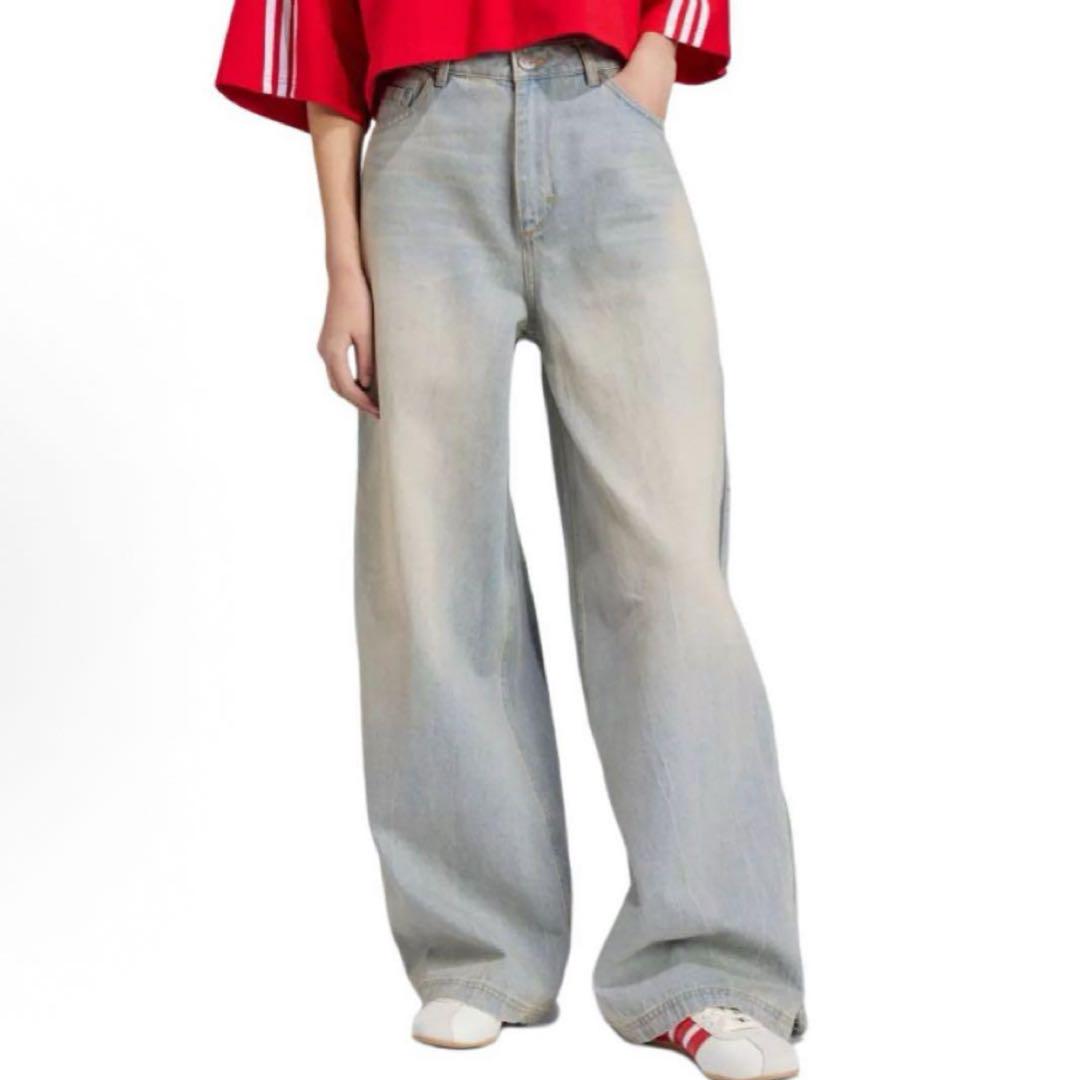 新品30 adidas DENIM ZIP PANT JX9210