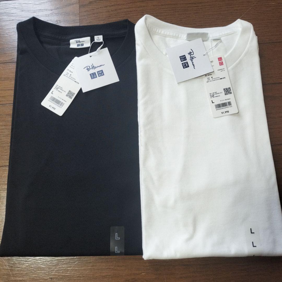 Lサイズ 白黒セット ユニクロ × ロンハーマン コラボ Tシャツ