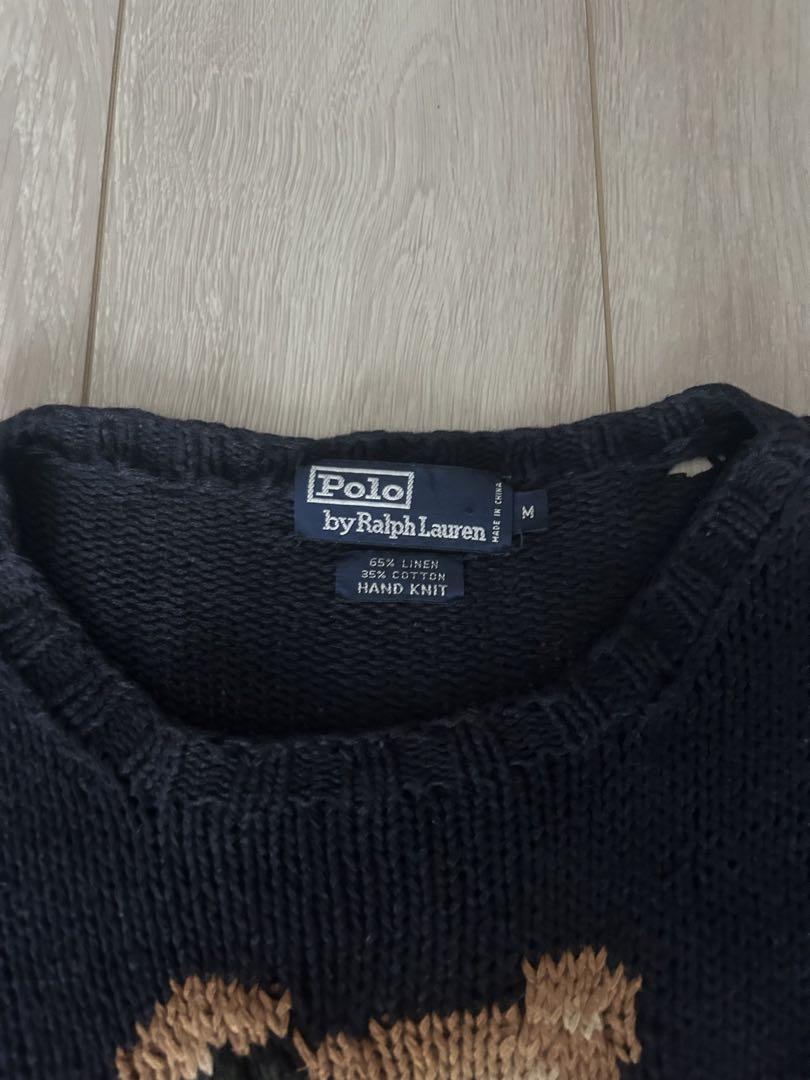 90s polo by Ralph Lauren スキーポロベア　ニットセーター