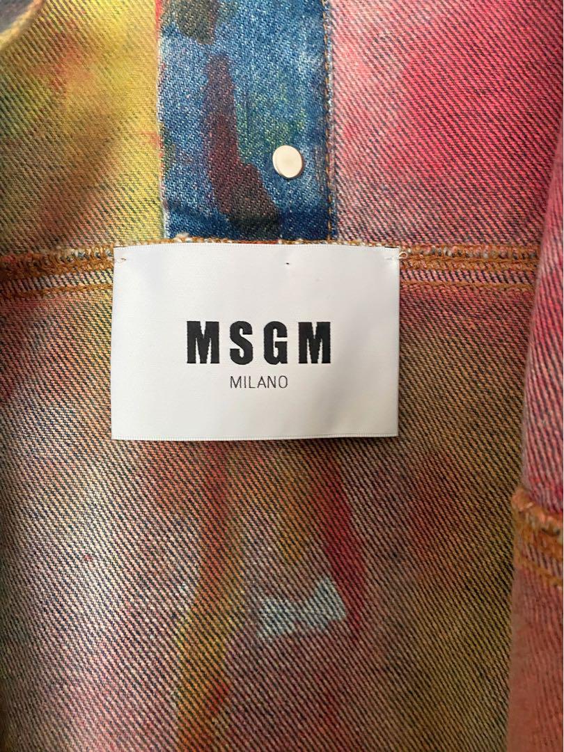 レア 希少 MSGM エムエスジーエム Multicolor Denim Jacket