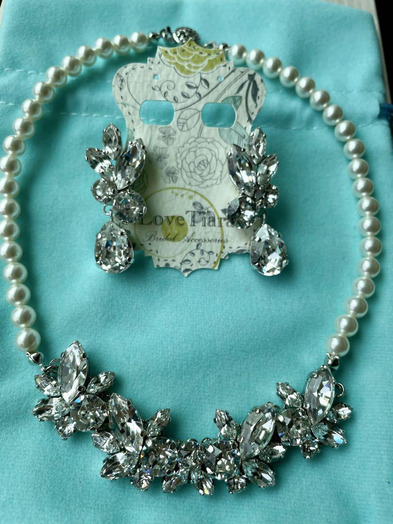 スワロフスキー プリンセス ティアラLove Tiara クリスタル パール フラワーガーデンティアラ ティアラ・カチューシャ・クラウン