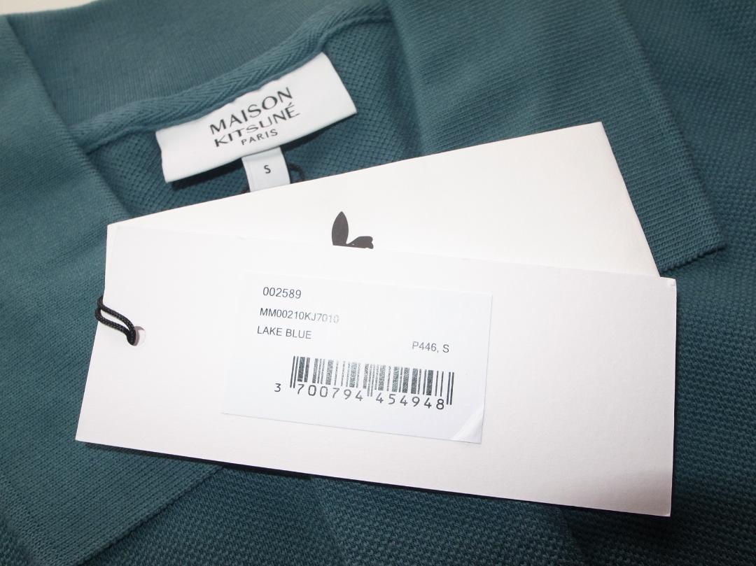 maison kitsune bold fox head ポロシャツ S bl