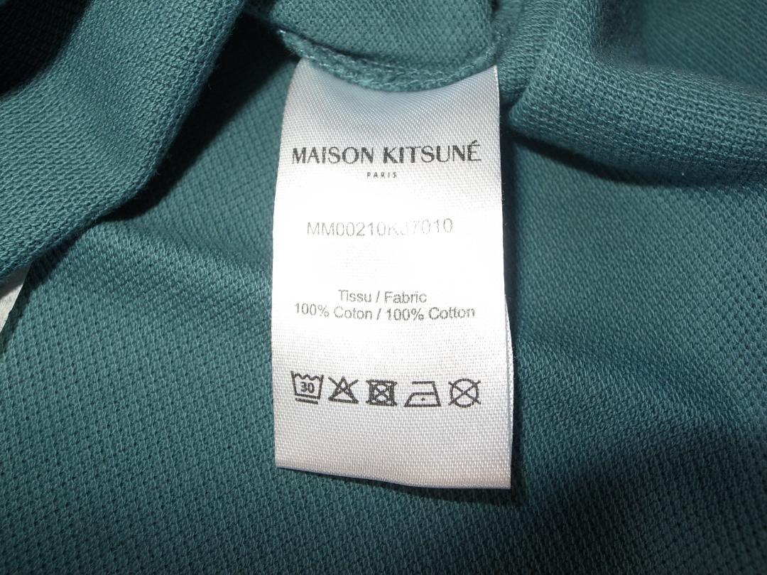 maison kitsune bold fox head ポロシャツ S bl
