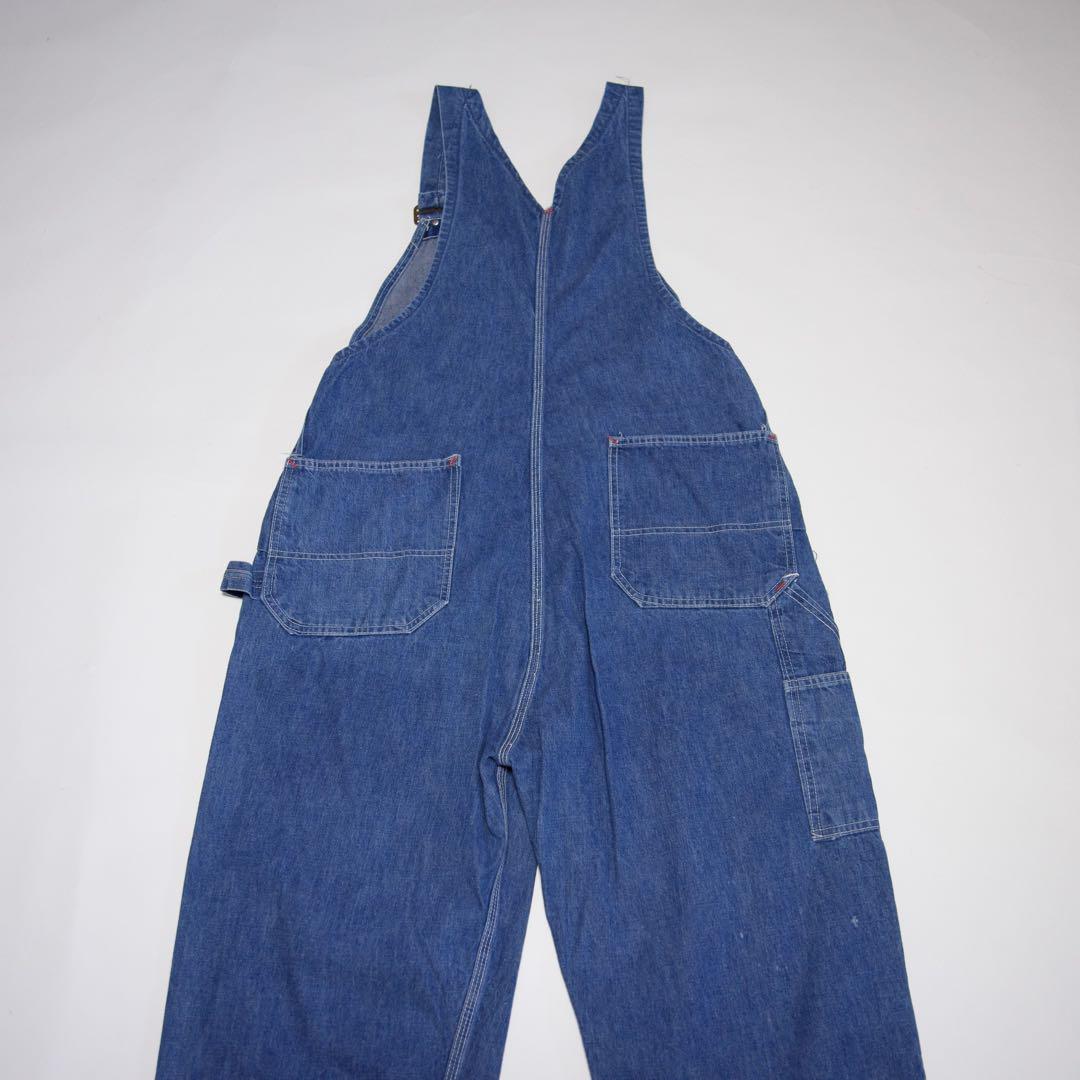 70s BIG MAC オーバーオール デニム  青 vintage 古着 L
