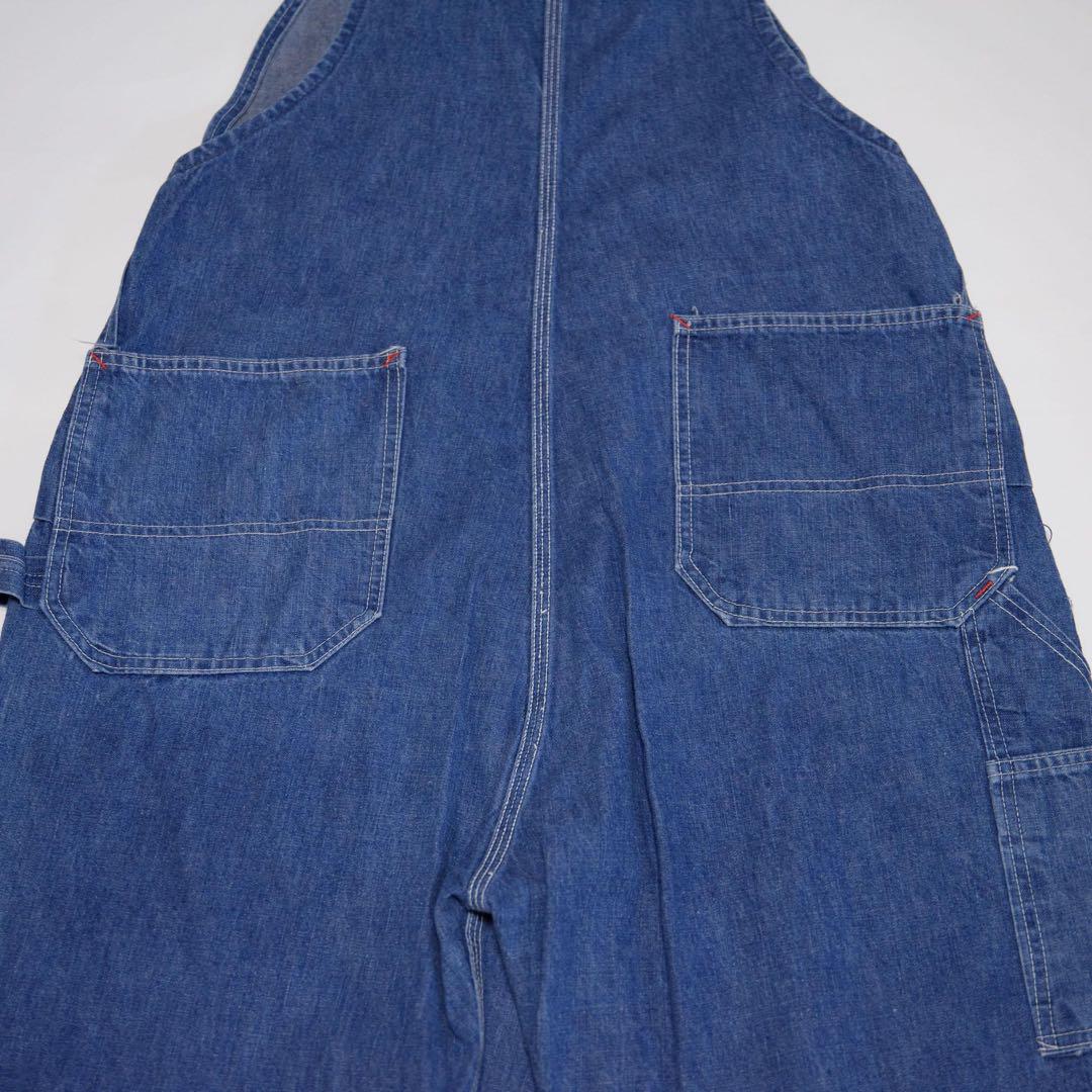 70s BIG MAC オーバーオール デニム  青 vintage 古着 L