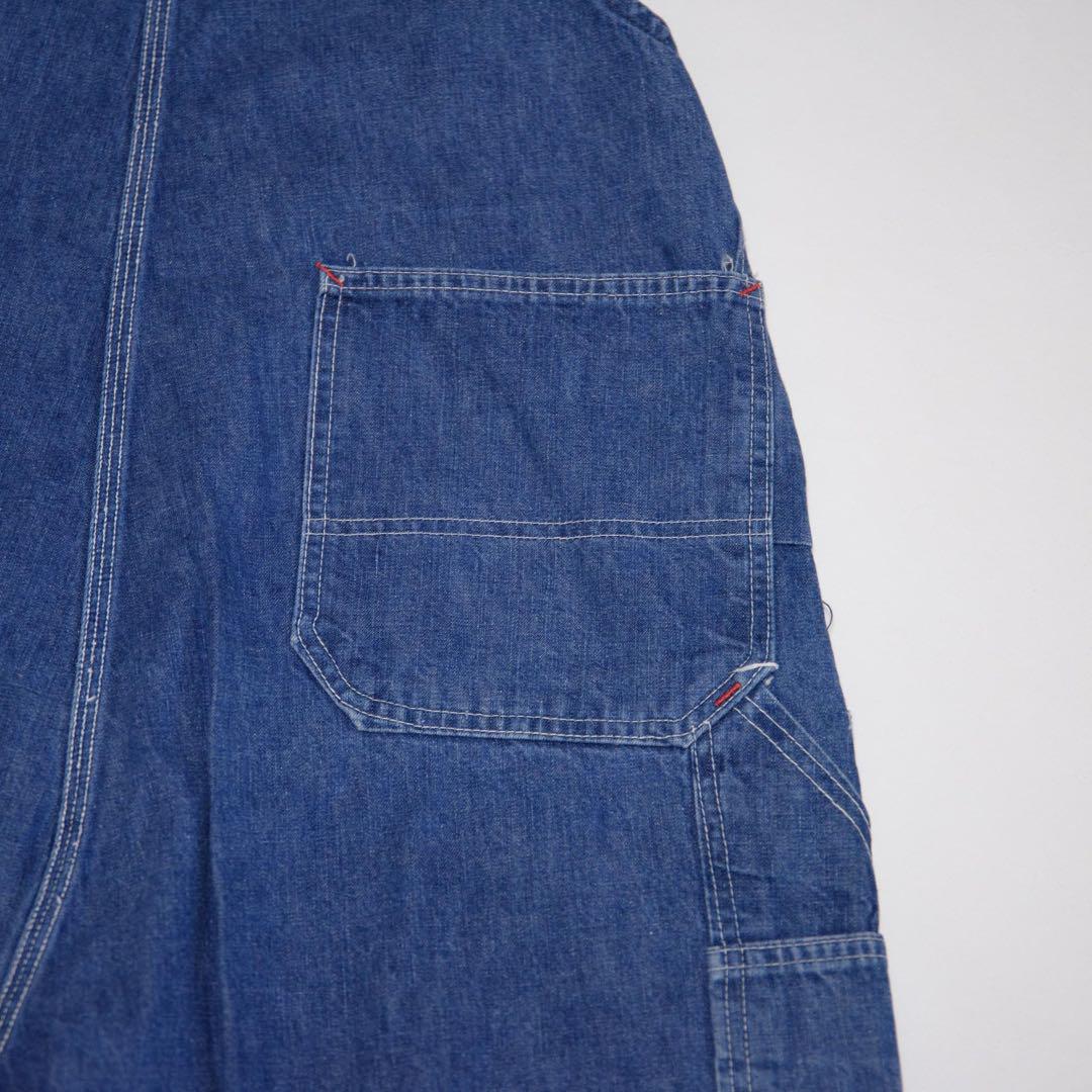 70s BIG MAC オーバーオール デニム  青 vintage 古着 L