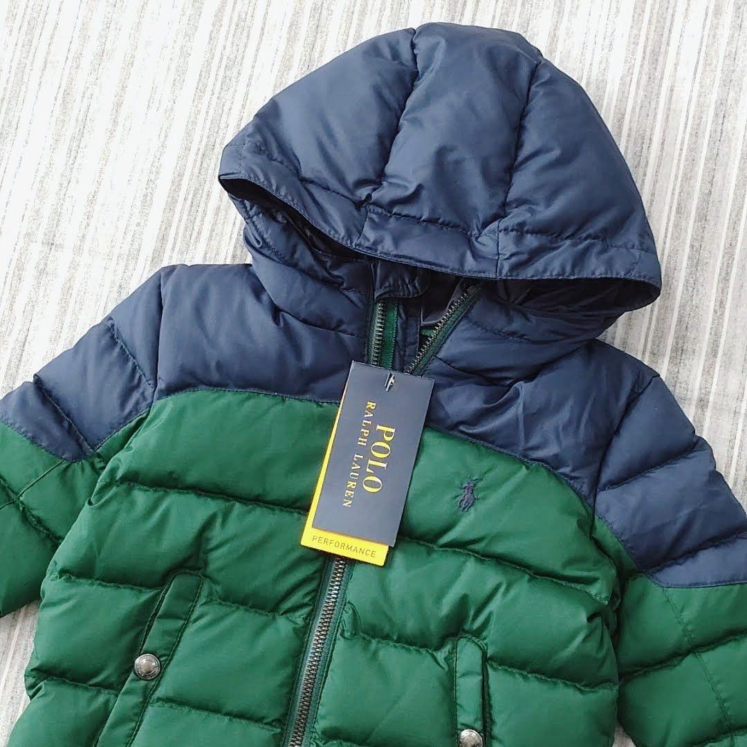 ★新品★ラルフローレン＊フルジップ＊ダウンジャンパー＊バイカラー＊80㎝