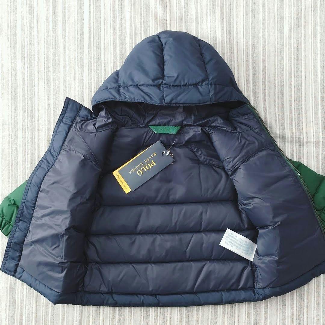 ★新品★ラルフローレン＊フルジップ＊ダウンジャンパー＊バイカラー＊80㎝