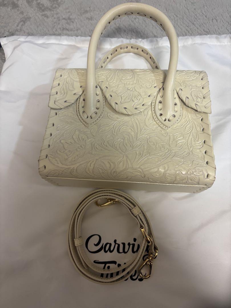 【美品】GRACECONTINENTAL カービングバッグ　袋付き