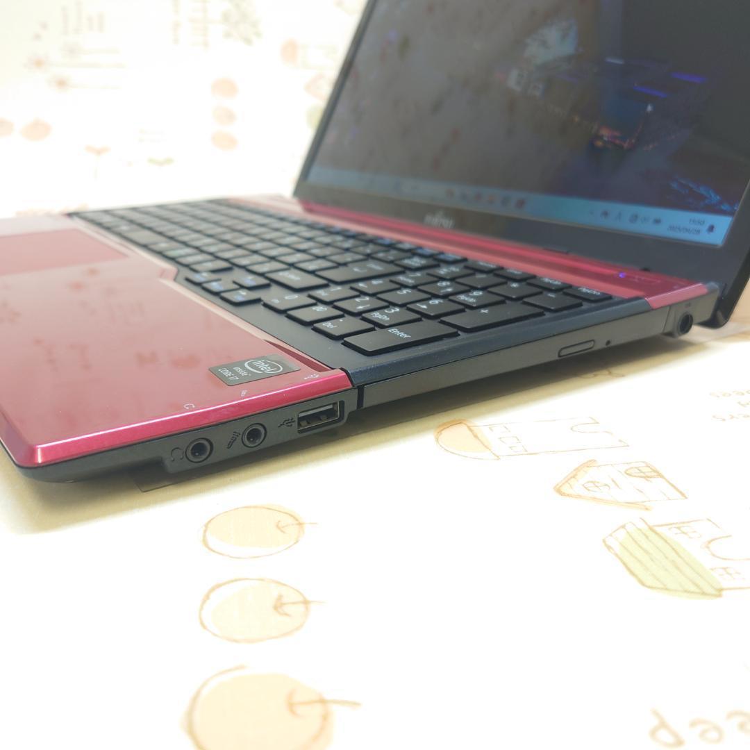 ひ*り様 Windows11 オフィス付き 新品SSD i7 赤ノートパソコン