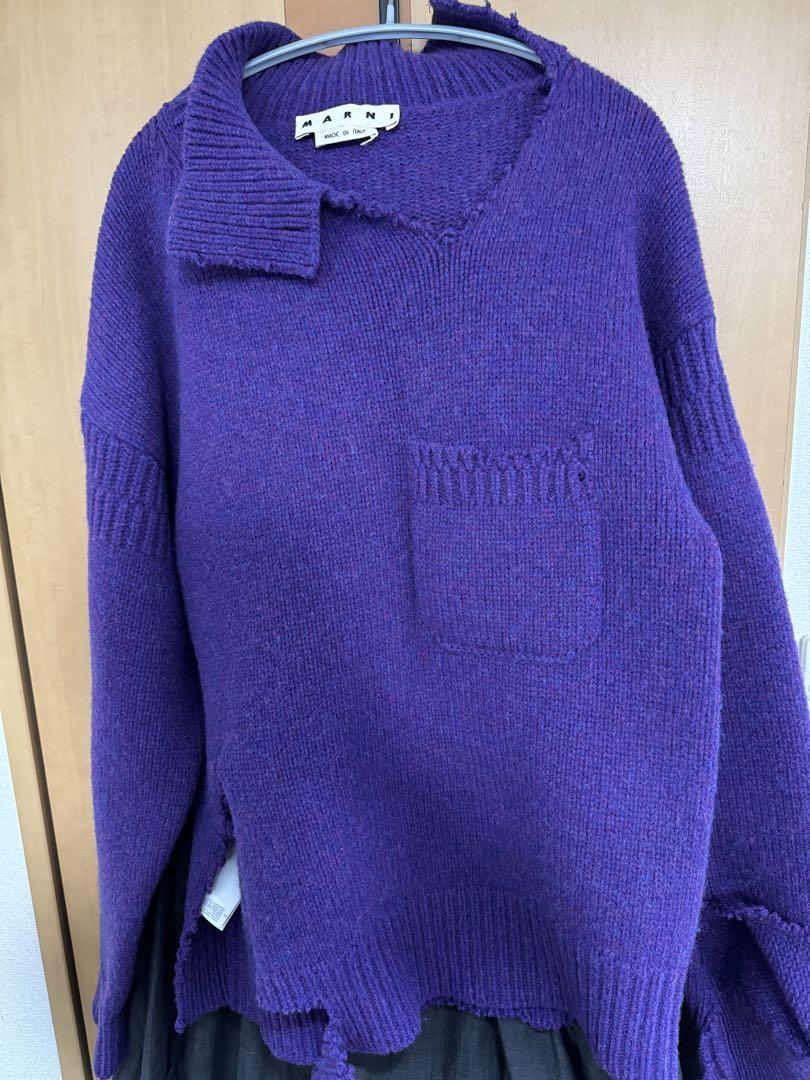 marni 20aw デストロイメランジニット