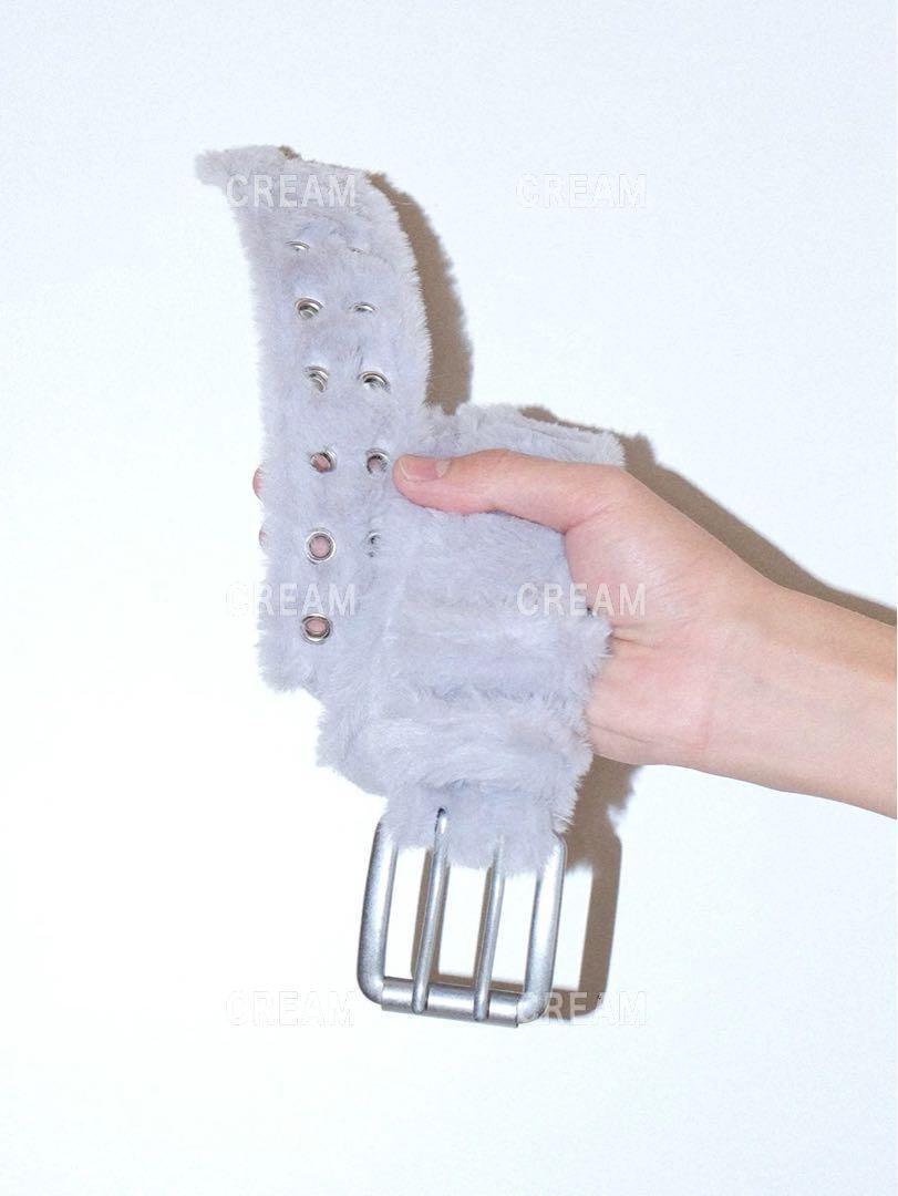 【即発】ファーベルト fancy fur long belt グレー AFB 即日発送 ファーベルト fancy fur long belt グレー AFB - メルカリ