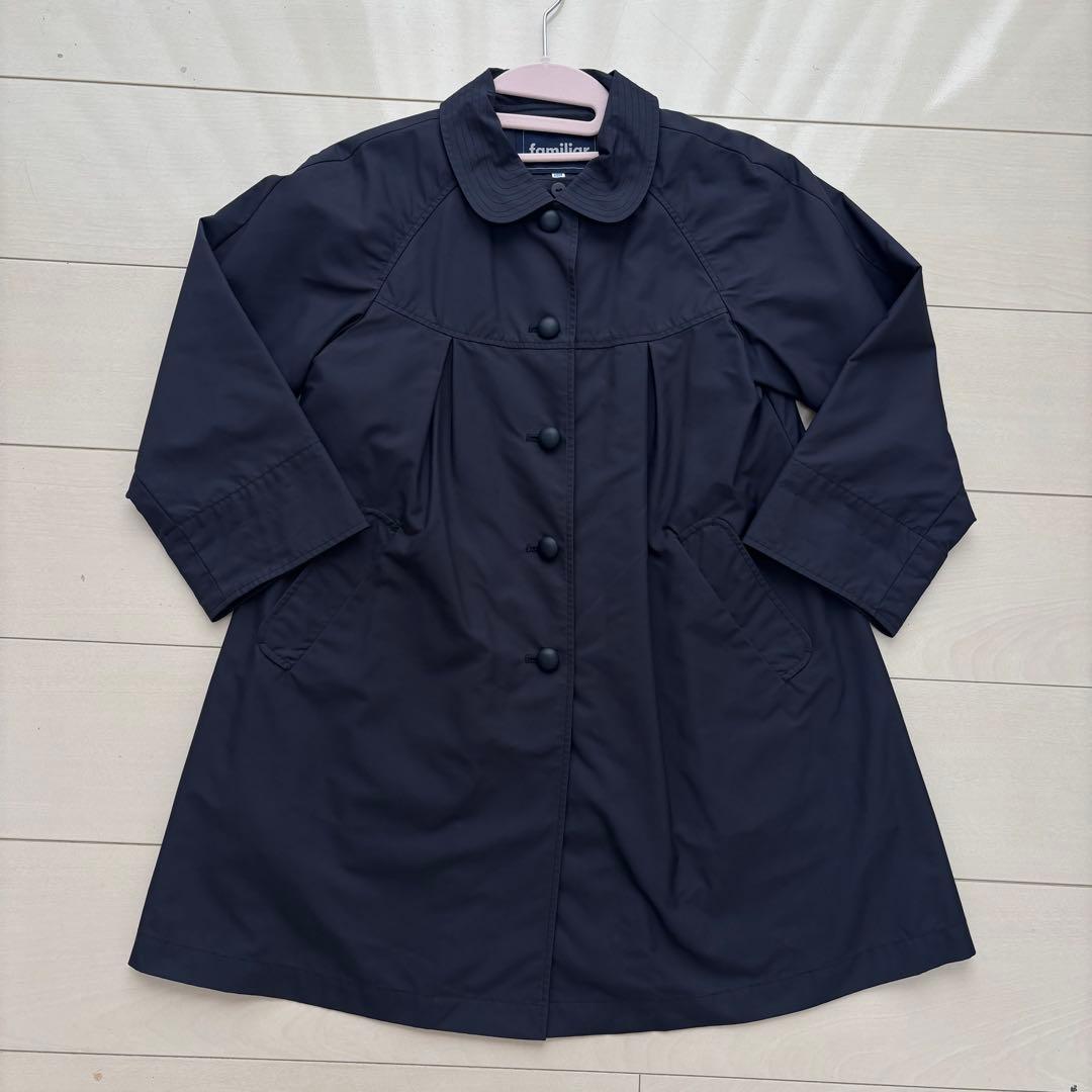 ファミリア ネイビーコート 120120cm
