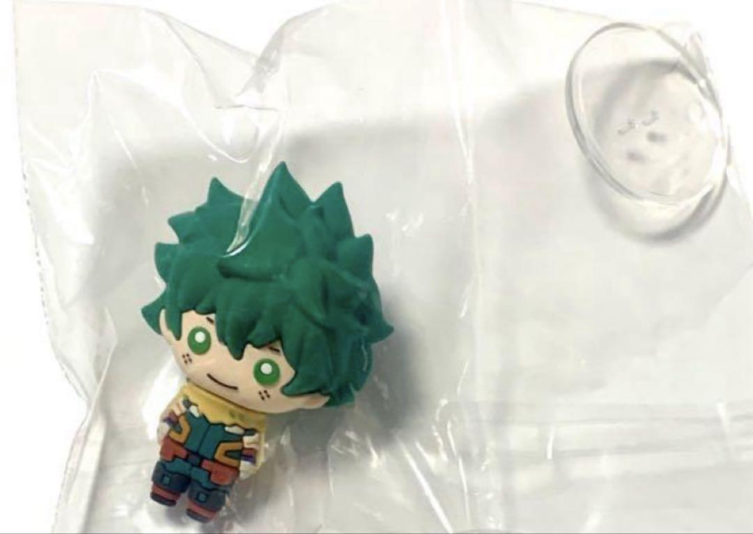 ヒロアカ 原画展 にょきんと マスコットフィギュア 緑谷 バッジ