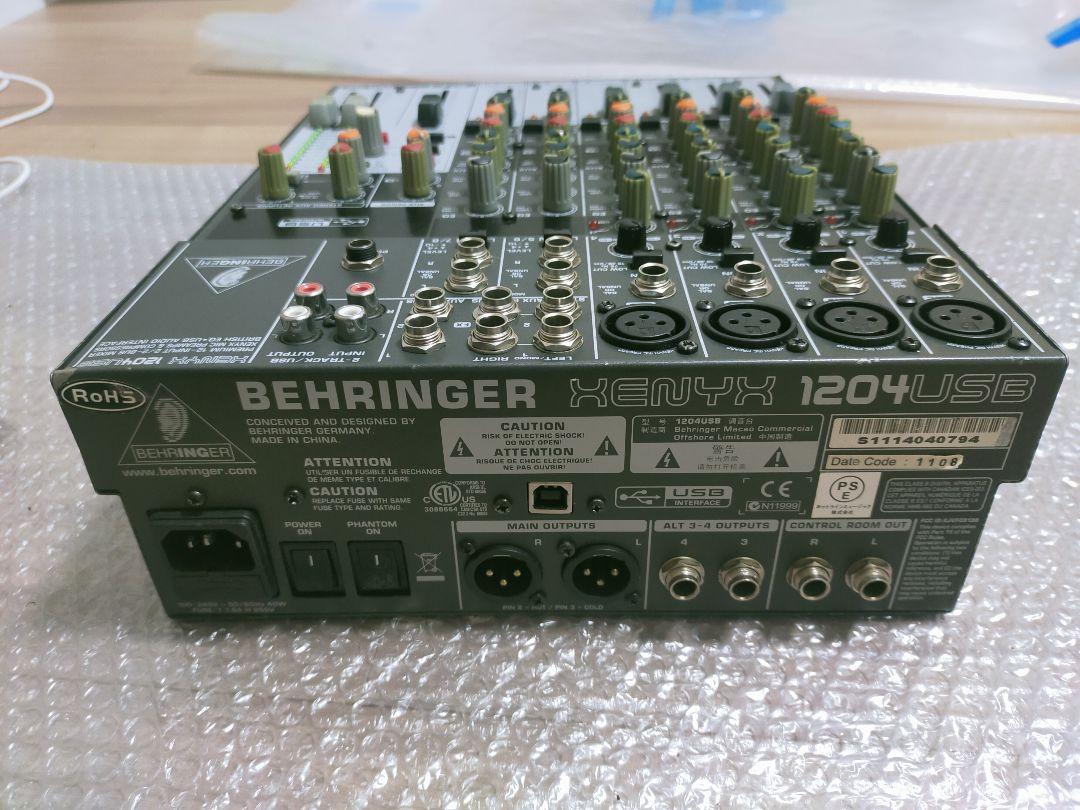 BEHRINGER USB対応ミキサー XENYX 1204USB