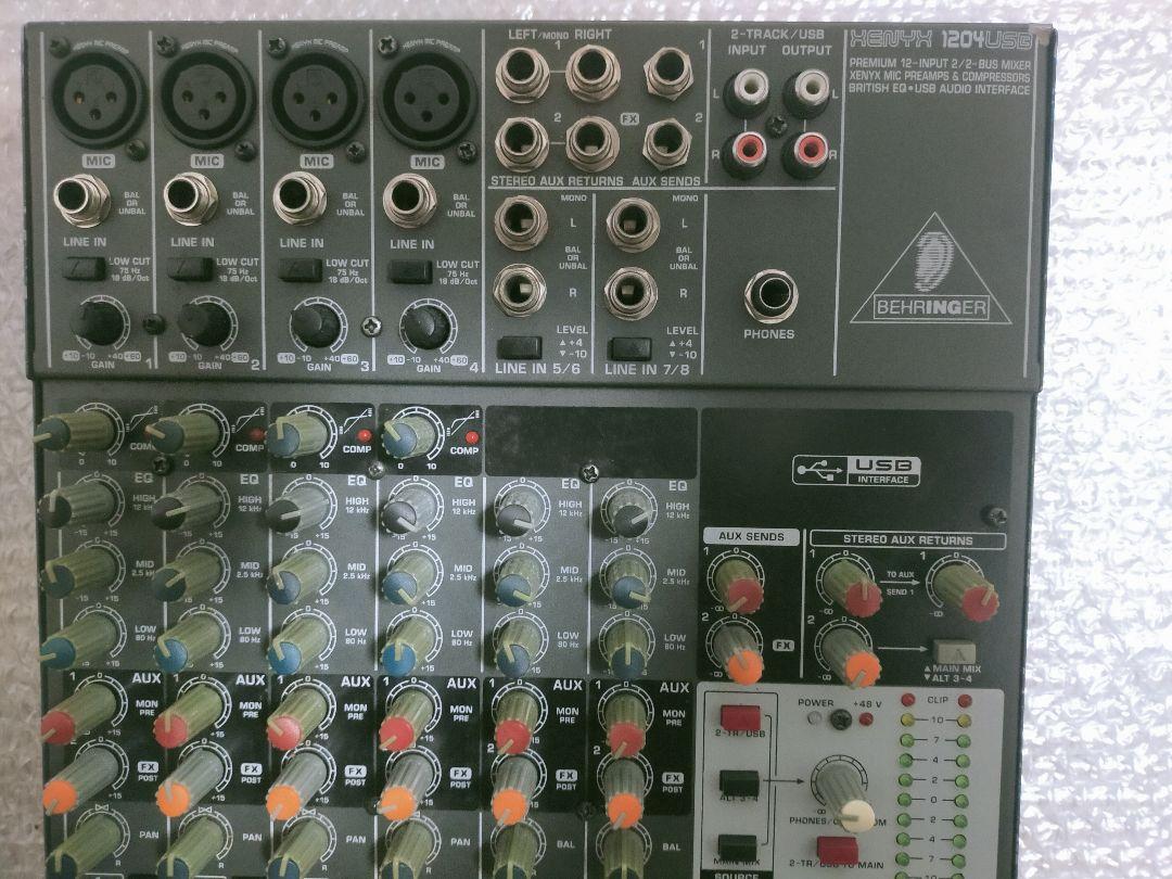 BEHRINGER USB対応ミキサー XENYX 1204USB