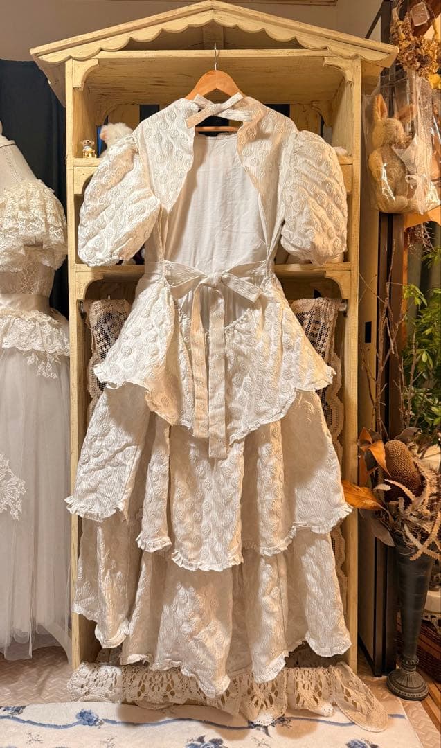 dream sister jane ドレス ワンピース ジャガード クリーム dream sister jane ドレス ワンピース ジャガード クリーム