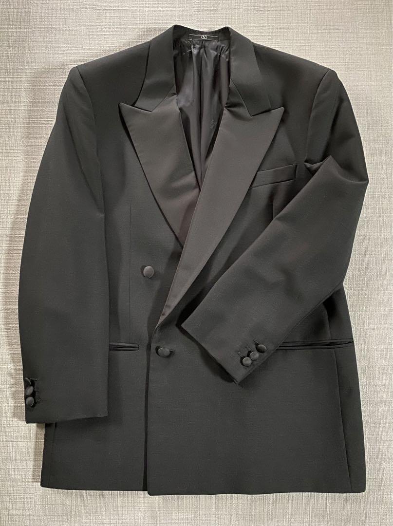 7【未近】Valentino Garavani フォーマルWスーツ48タキシード