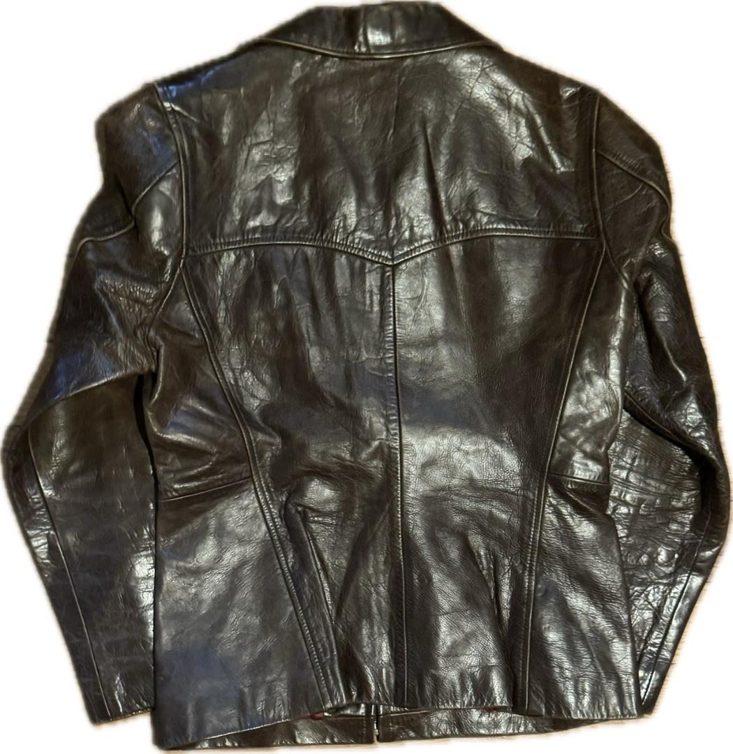 USA製　Vintage Brown Leather Jacket 4 sintjansvereringkachtem.be
