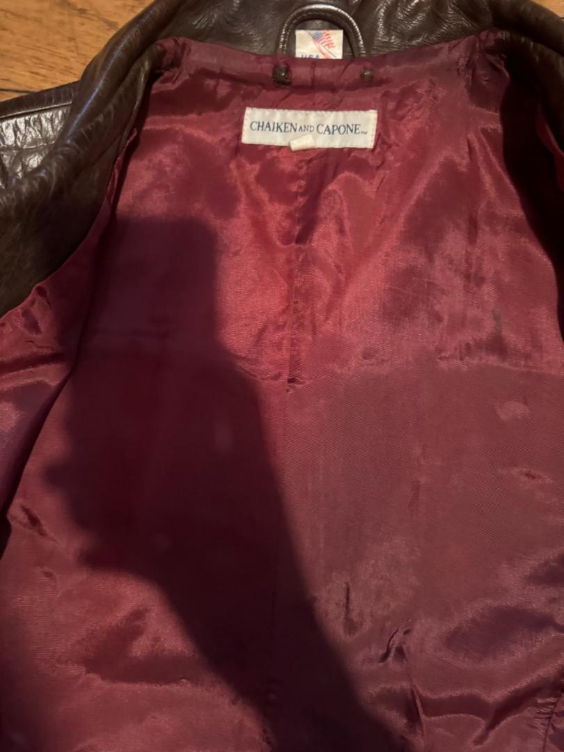 USA製　Vintage Brown Leather Jacket 4 sintjansvereringkachtem.be