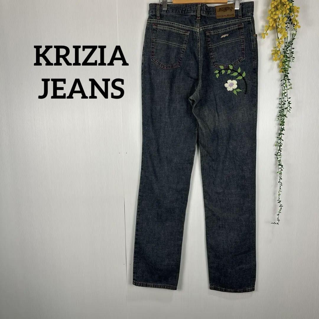 KRIZIAJEANS クリッツィアジーンズ　デニム　刺繍　ステッチ　イタリア製