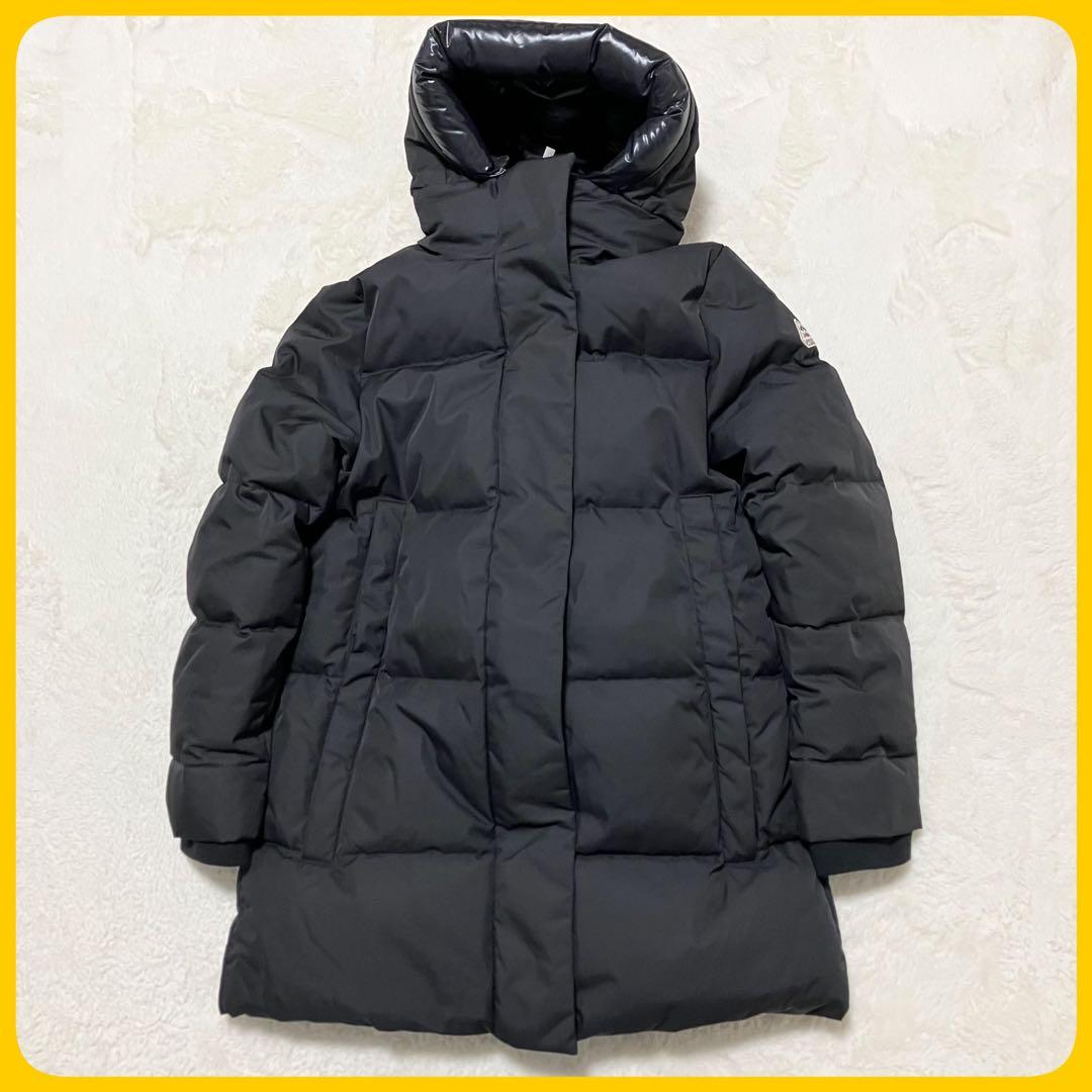 級 PYRENEX ロング ダウンコート PHENIX 2 黒 42 XLXL LL Pyrenex