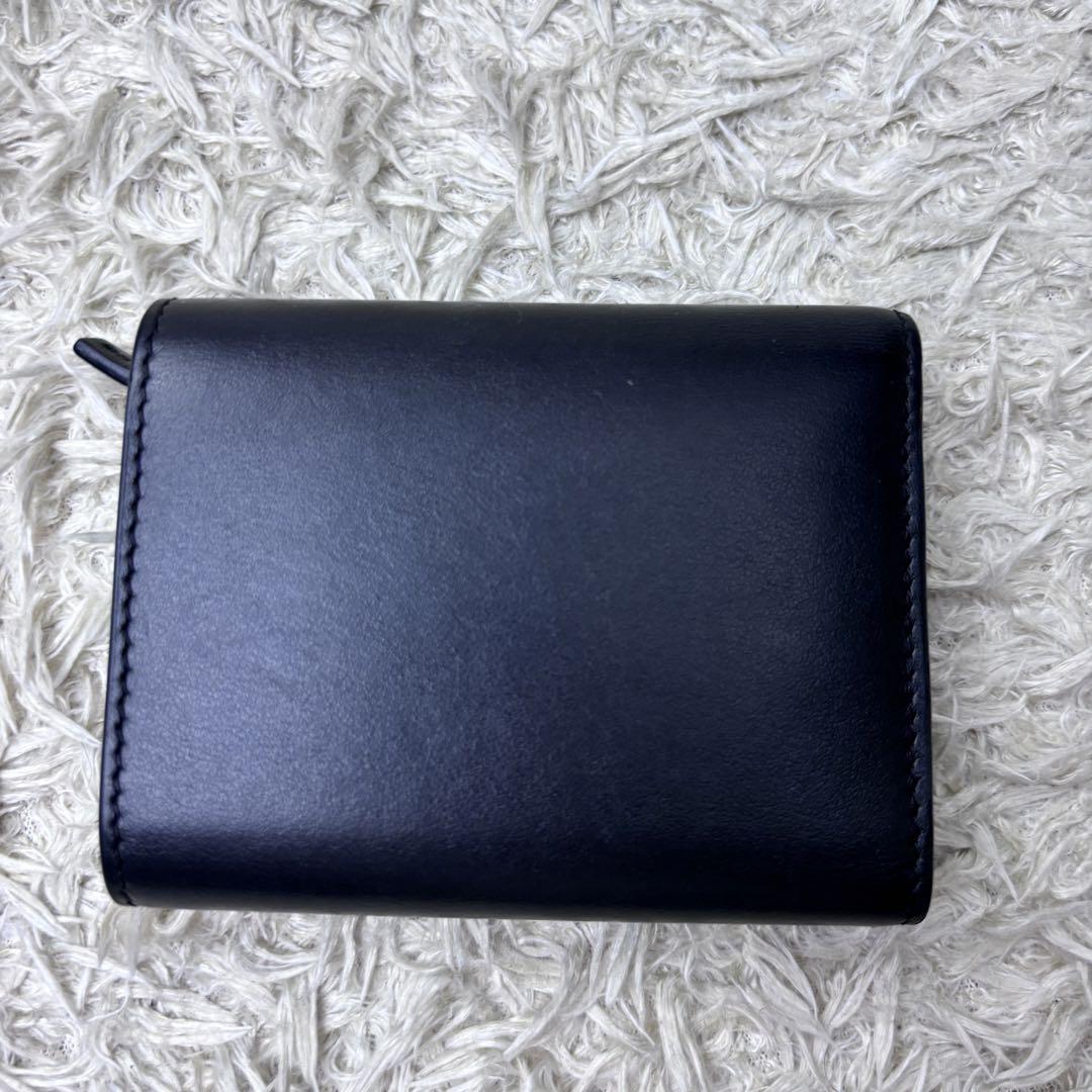 美品✨近年モデル】ヴェルサーチ 三つ折り財布 ヴィルトゥス ゴールド金具 黒