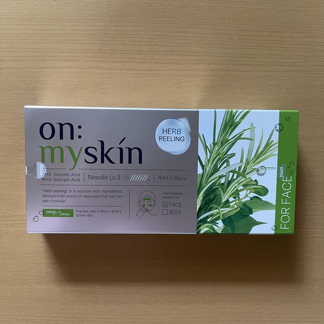 【新品未使用2箱+5個】on: myskin ハーブピーリング Amazon | 【公式】on:myskin face用 2箱セット│自宅でハーブ