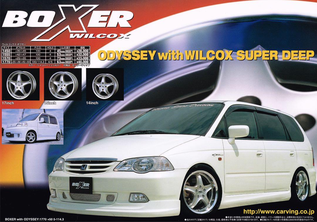 BOXER WILCOX ホイール4本　pcd100 7J+25 リム73ミリ