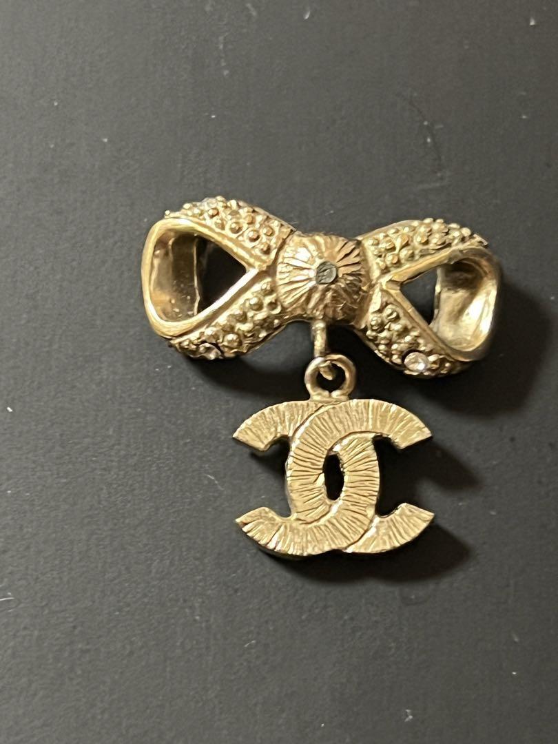 CHANEL リボンピアス ココマーク 片耳 ジャンク品