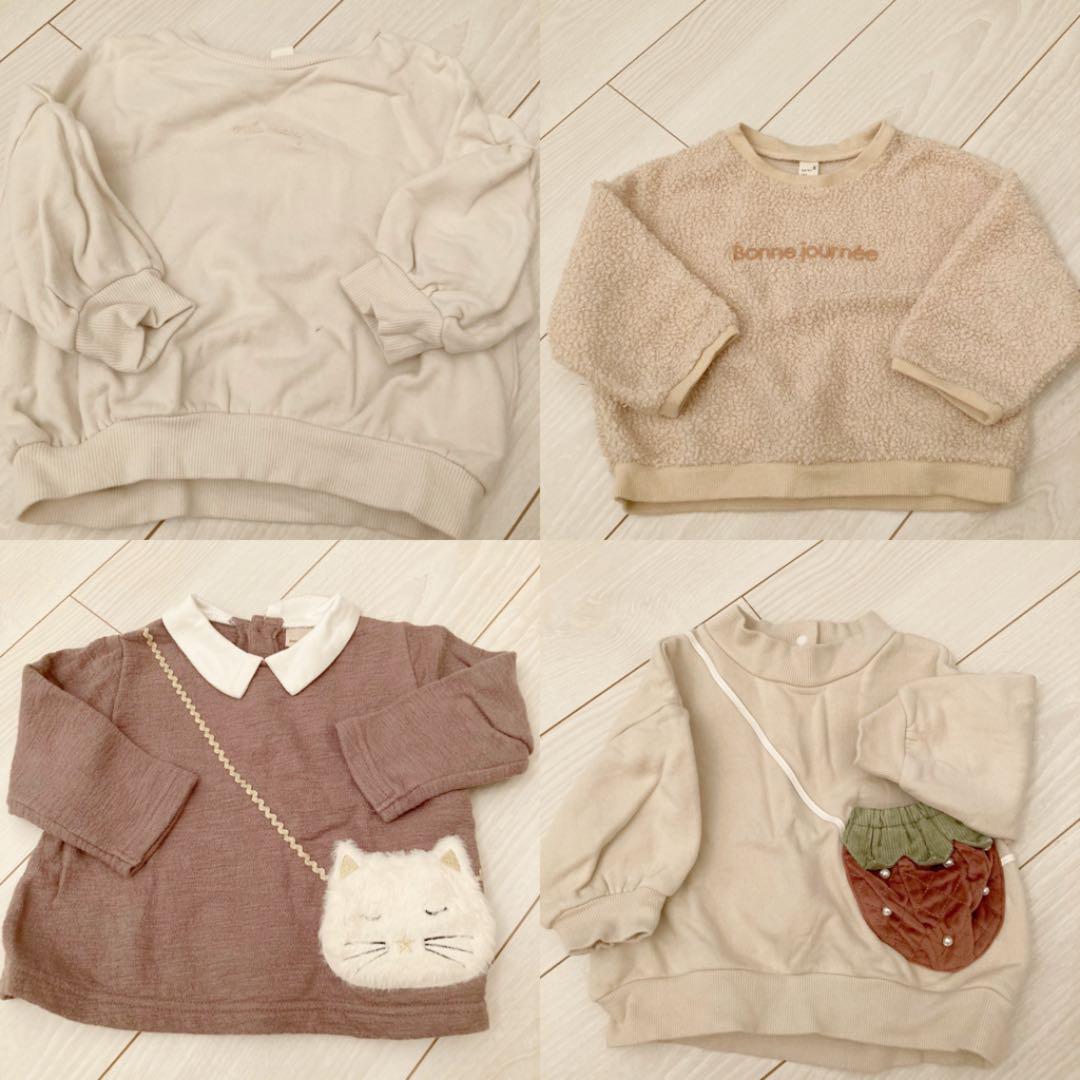 ルをお⒇ こぱー様専用 秋冬用中心女の子服31点おまとめ売り 2Gpe4-m83955385450 80cm ⒱もあり