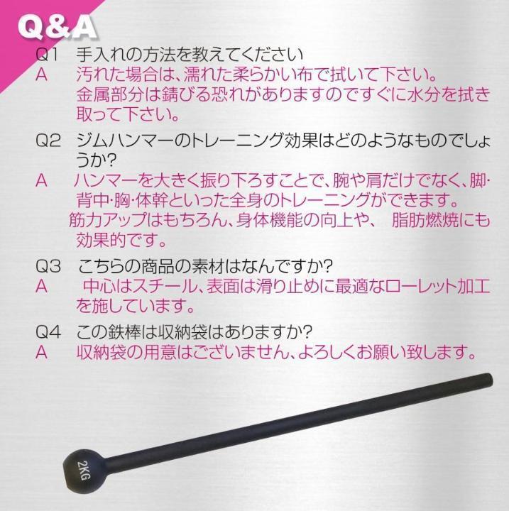 ジムハンマー 6kg ダンベル 鉄アレイ 筋トレ 1861 - ウエイト