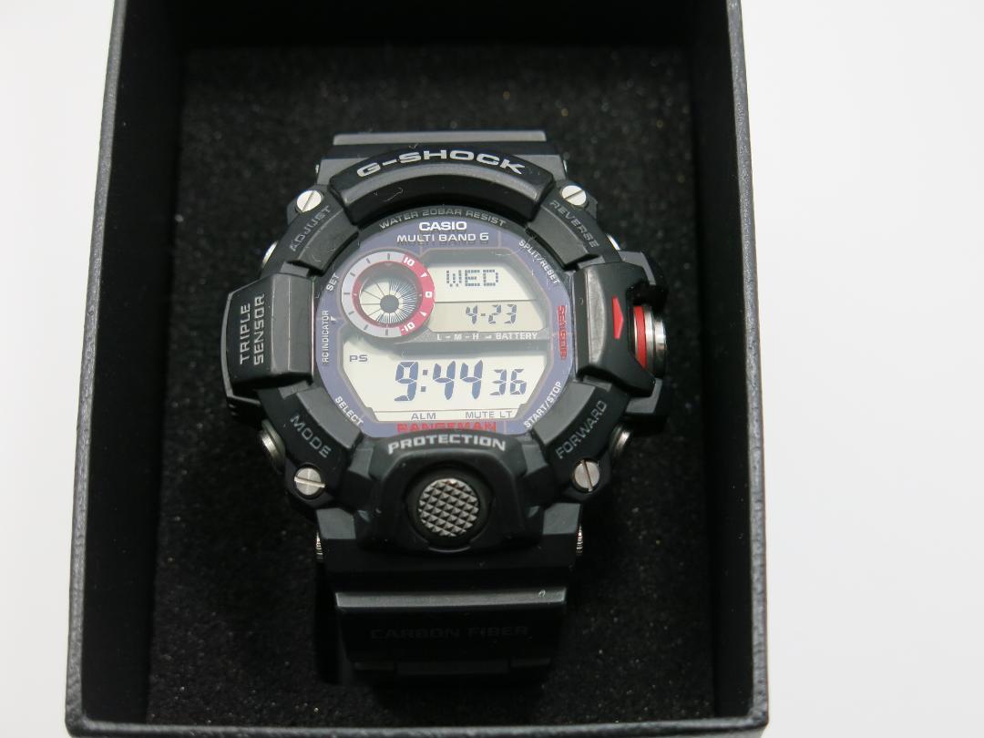 極美品 G-SHOCK GW-9400J レンジマン 電波ソーラー ブラック 18,000円