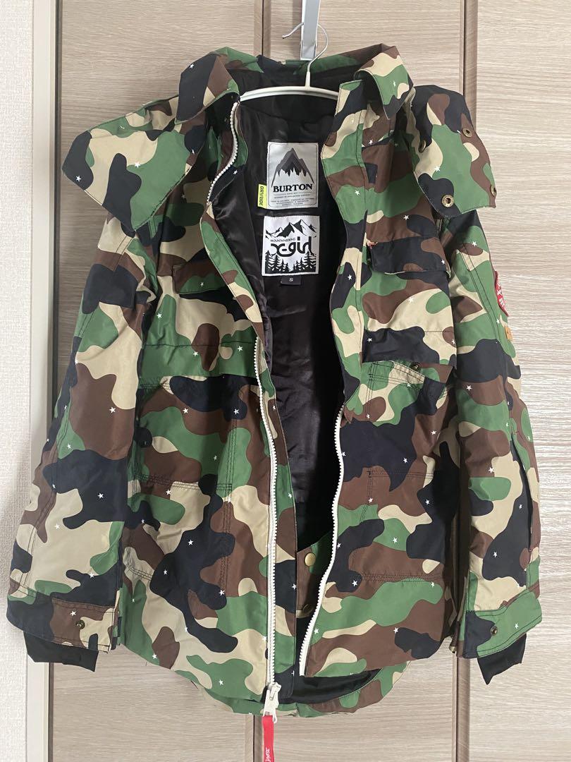 BURTON￼×X-girl スノーボードウエア カモフラ柄size S