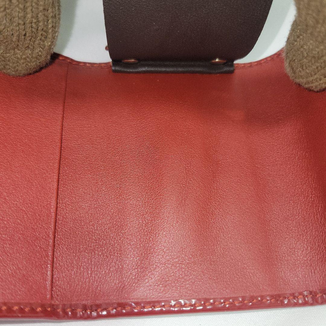 Gucci 　グッチ　赤 レザー キーケース ハート金具付き