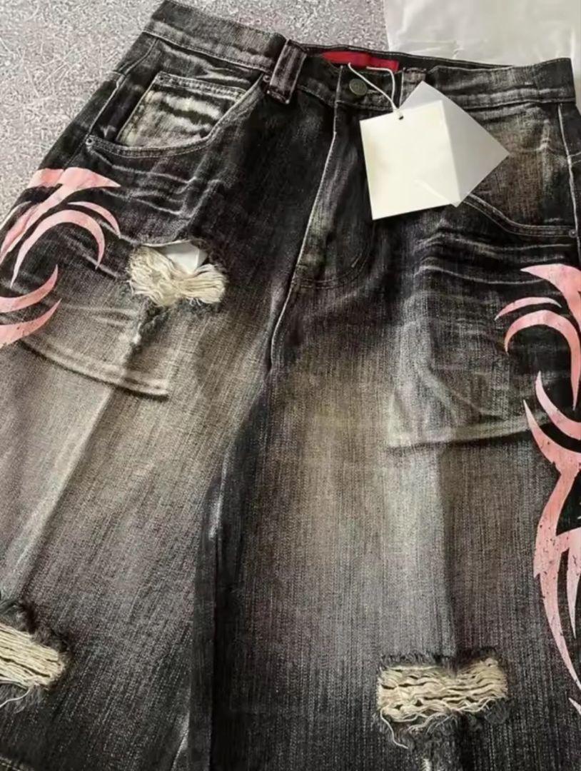 1着限定価格】Jaded London トライバルデニムショートパンツ 2XL