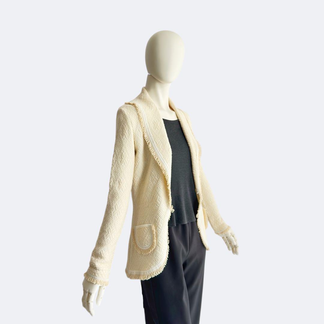 美品✨クリスチャンディオール ストライプ柄 ショート丈 ノー