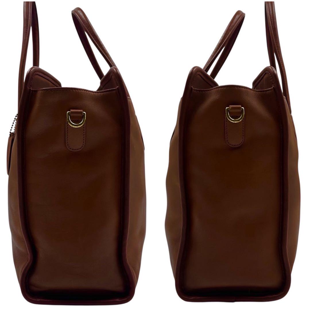✨良品✨️COACH トートバッグ レザー バックル ゴールド金具 ブラウン COACH - コーチ トートバッグ レザー ブラウン Bランク co9907cc