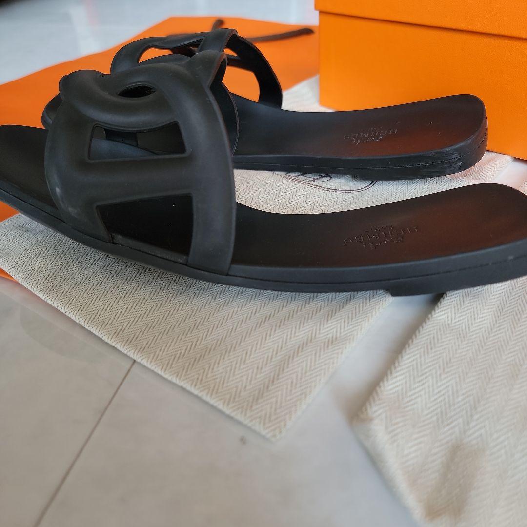 洗練さと共に☆HERMES アロハサンダル エルメス(HERMES)エルメス アロハ シェーヌダンクル サンダル 靴