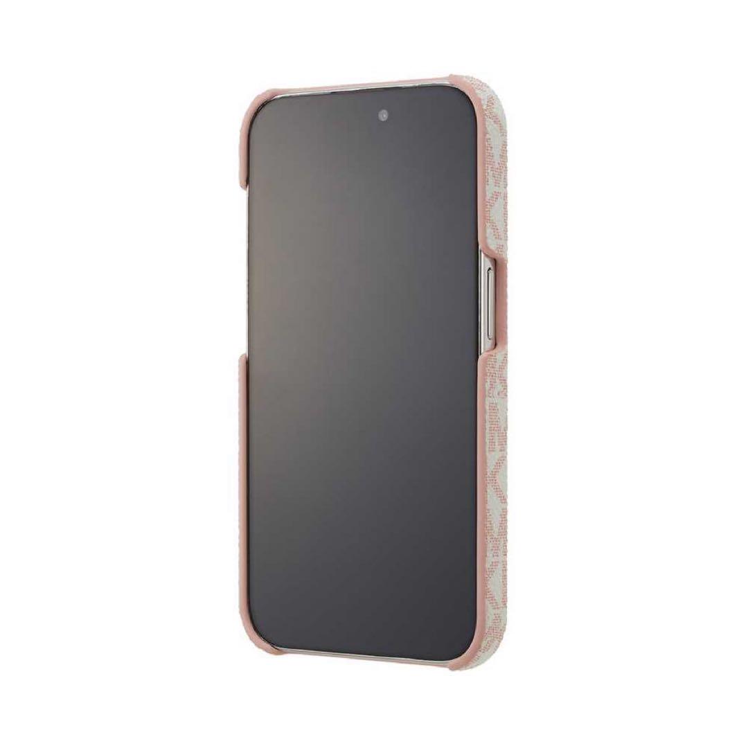 【新品未使用】マイケルコース　iPhone15ケース　スタンド＆リング　ブラウン MICHAEL KORS マイケルコース iPhone15 15pro スマホケース
