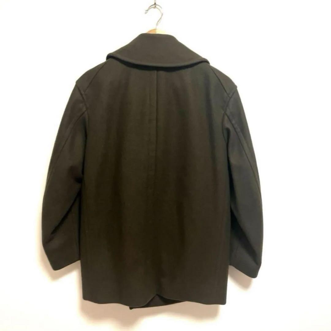 UNIQLO ＋J ウールブレンドオーバーサイズピーコート 56オリーブ　カーキ