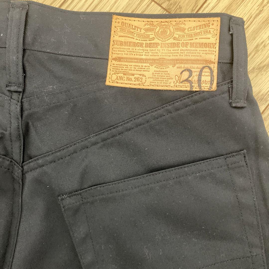 anachronorm 新品　ブラック ワークパンツ サイズ30