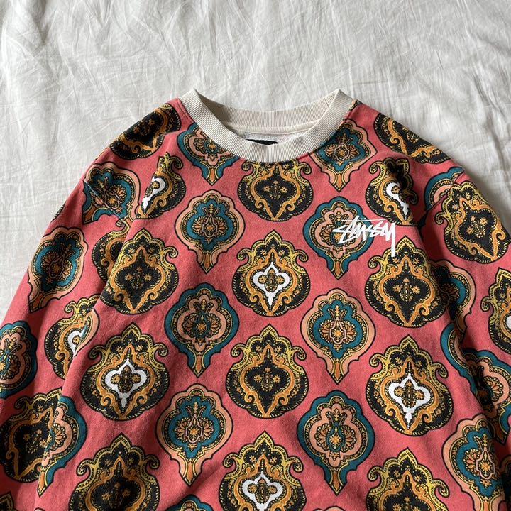 新品豊富な stussy ステューシー 総柄 幾何学 激レア 希少 ゆるだぼ DvlsZ-m83975546755 正規品高品質