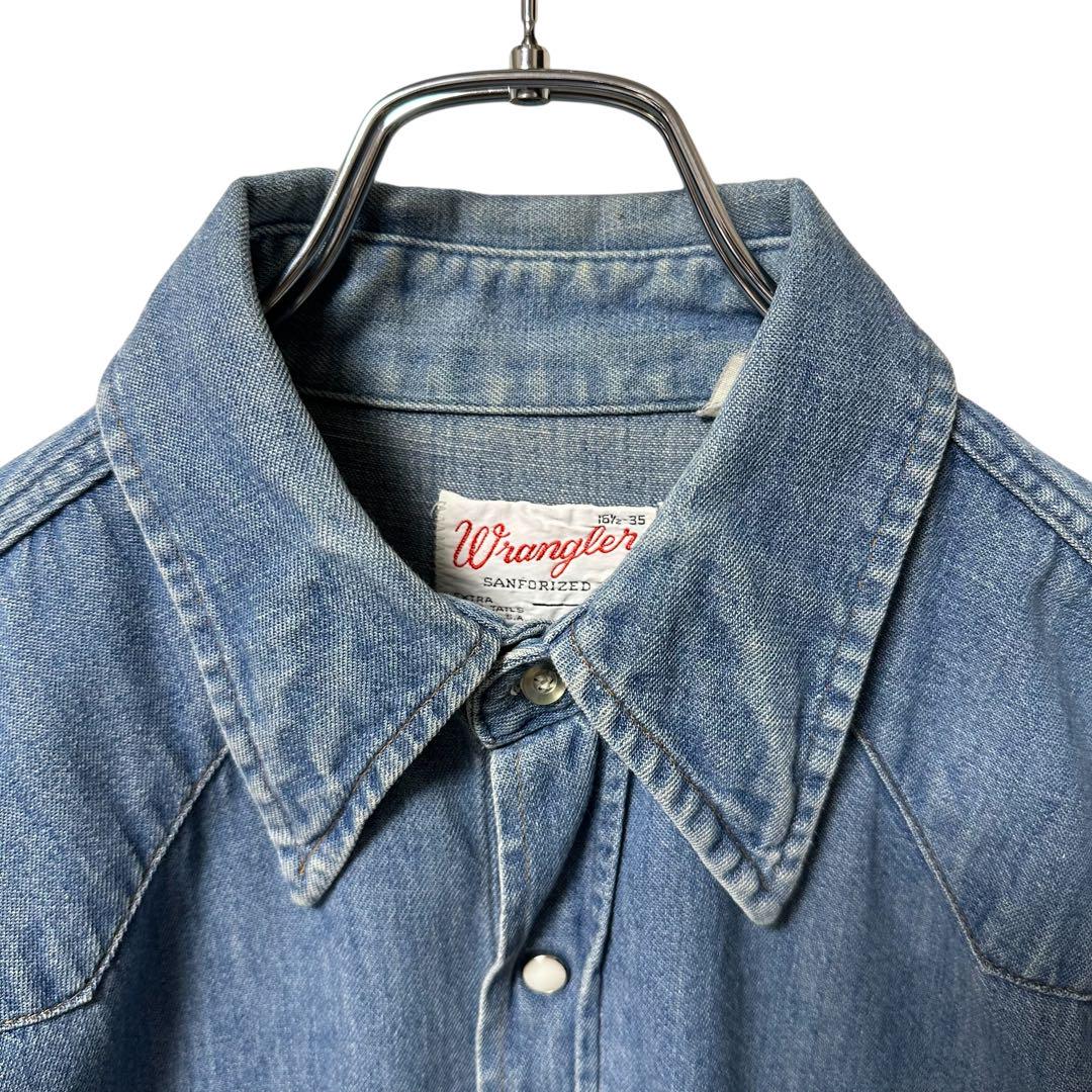 70s USA製 白タグ Wrangler ラングラー ウエスタンシャツ 16h 70s USA製 白タグ Wrangler ラングラー ウエスタンシャツ 16h