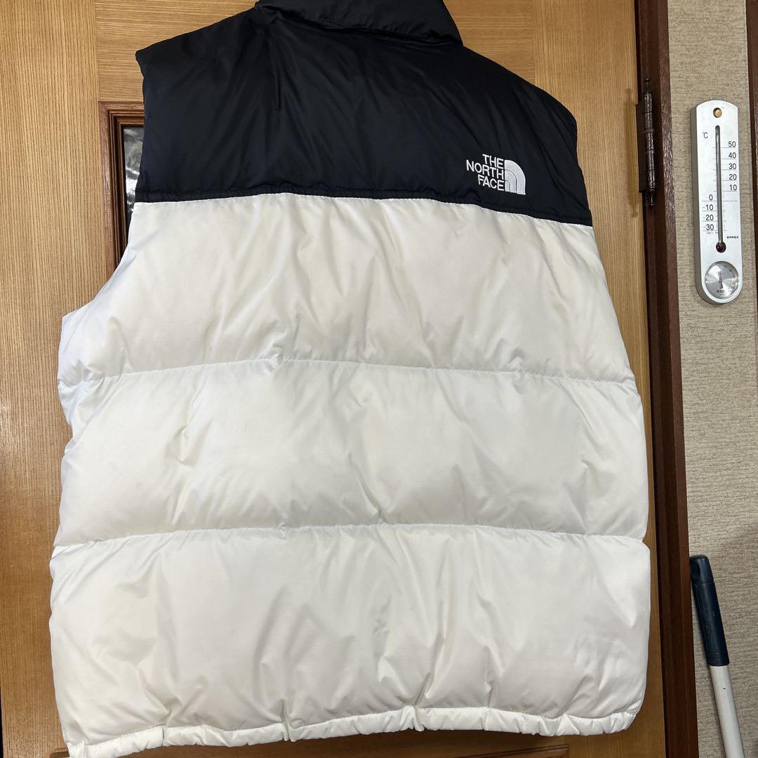 THE NORTH FACE ダウンベスト ホワイト/ブラック