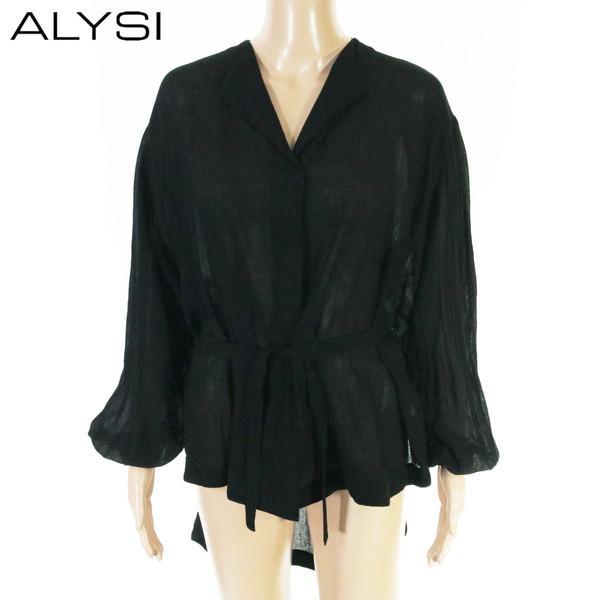 新品 アリジ ALYSI シースルートップス 38 ECS1164 S Mサイズ